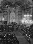 Mozart's Requiem Concert All Saints Mary Magdalene Church Stockholm - 7 November 1948 - Vintage Photograph