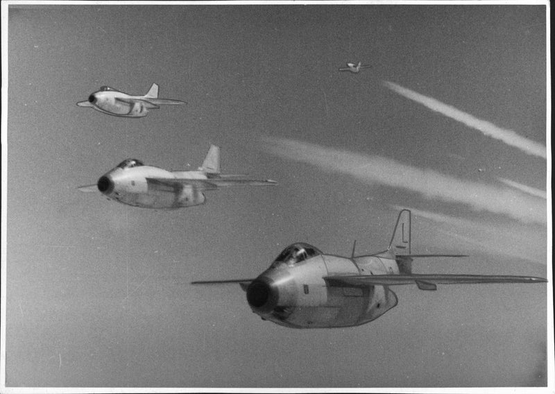 Saab J 29 - Vintage Photograph