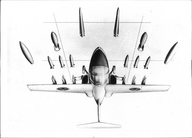 Prototype of SAAB 105 - Vintage Photograph