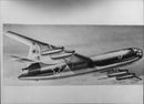 Illustration of a Russian reaction jetplane bomber Ilyushin that could carry atomic bombs - Vintage Photograph