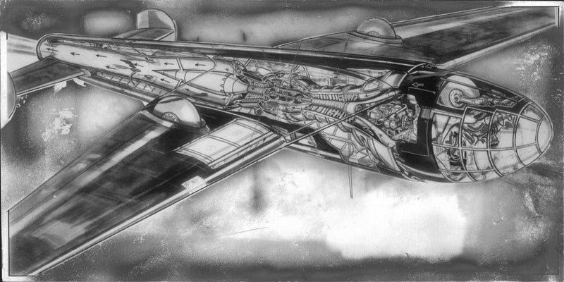 First detailed picture of the new Anglo-American reaction plane. - Vintage Photograph