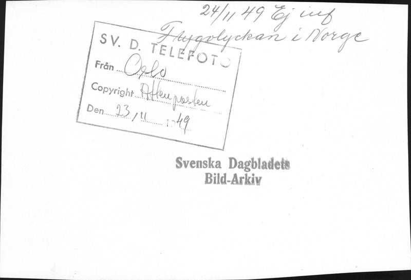 After air accident - Vintage Photograph