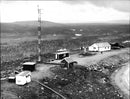 FMV Vidsel Test Range, previously referred to as Robot Testing Center Norrland, RFN, (or Missile Test Range Vidsel) buildings from an aerial viewpoint - Vintage Photograph