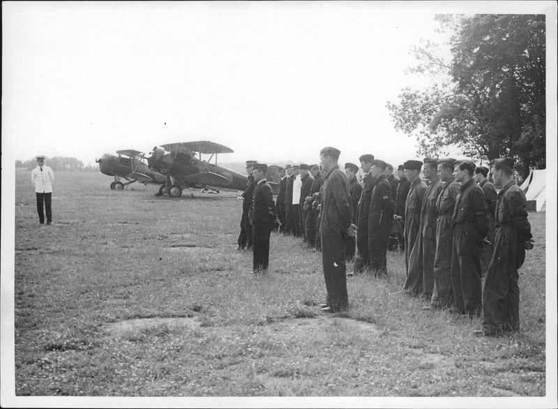 Bomb flight at HÃ¤stholmen - Year 1939 - Vintage Photograph