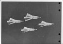 Acro Deltas 4-group J 35 Dragon. - Vintage Photograph