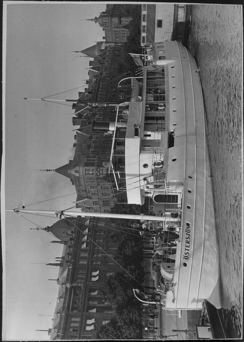 Archipelago boat Baltic Sea - 9 June 1938 - Vintage Photograph