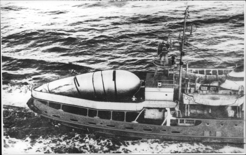 Soviet Russian tug Kapitan V. Pelotov in the Baltic Sea. - Vintage Photograph