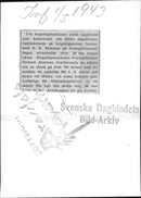 Sergeant GE Eriksson thanked after 38 years of loyal service as war university's first expedition caretaker. - 1 May 1943 - Vintage Photograph