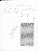 Marika Stiernstedt gives a speech during the Swedish Writers' Association Golden Jubilee - 8 May 1943 - Vintage Photograph