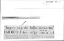 160 000 liters of oil leaked from the tanker Petro Tank at Värtakajen, seen here booms to prevent the oil from spreading. - Vintage Photograph