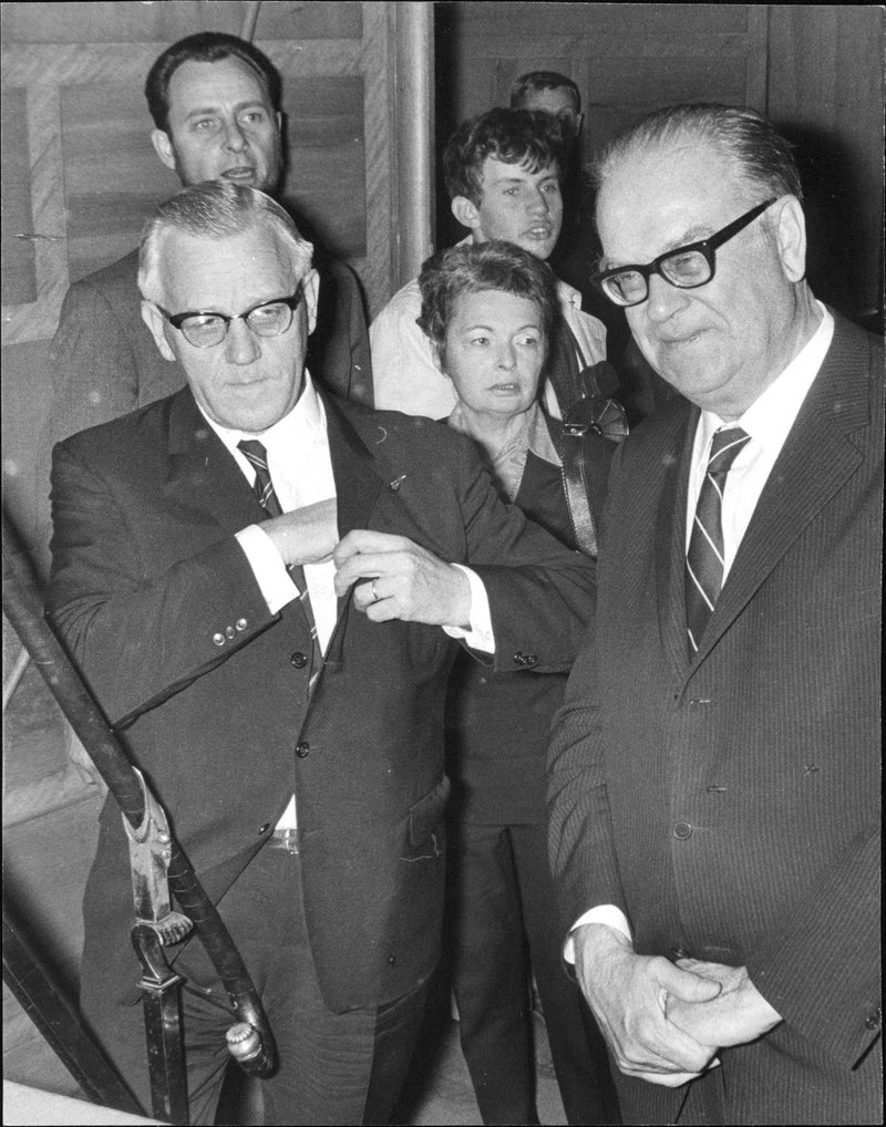 Politicians of the Social Democratic Party Congress at the Concert Hall. - Vintage Photograph
