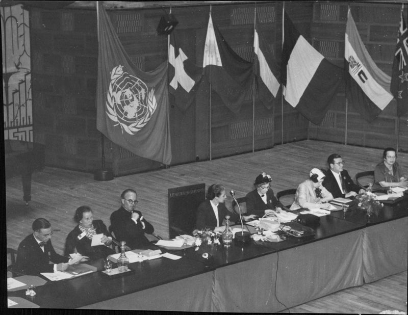 Professional women's congress in Stockholm Concert Hall - Vintage Photograph