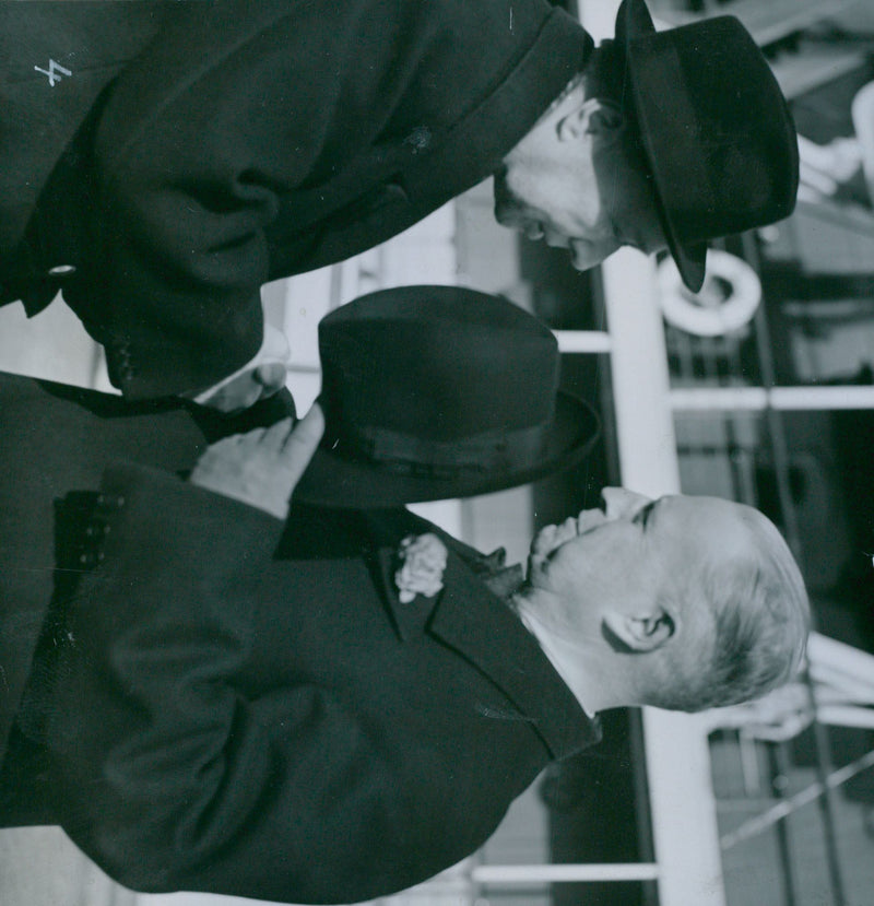 Finnish songwriter Muntra visits Sweden - 8 May 1941 - Vintage Photograph