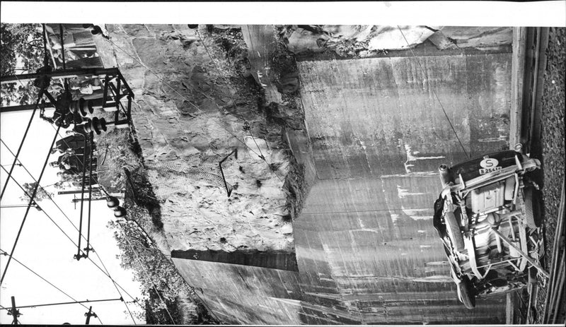 Three cars collided with each other - Vintage Photograph
