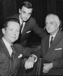 BÃ¶rje Wickman, Bo Arpi and Ove Wickman at the MRF Congress in the Concert Hall - Vintage Photograph