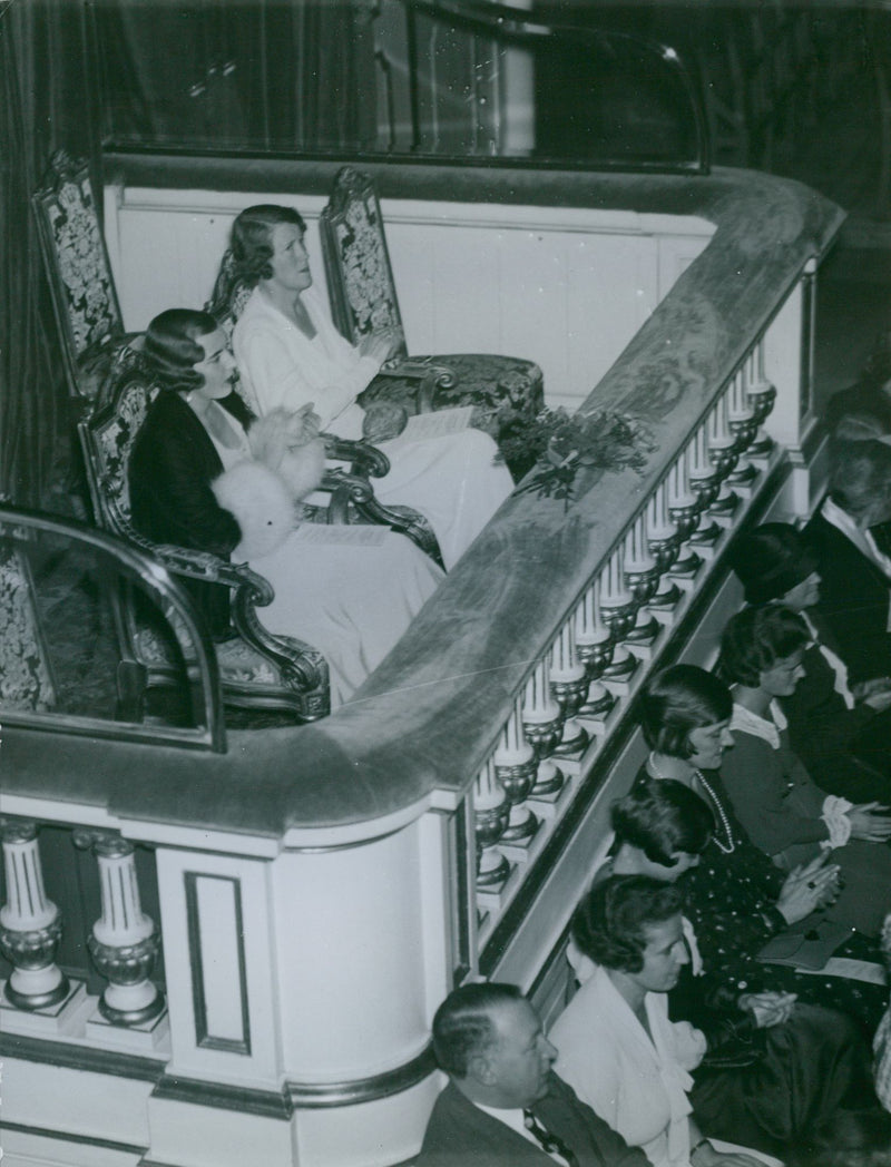 Princess Ingrid of the Blind concert - 11 October 1933 - Vintage Photograph