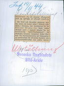 The teacher Blomqvist shows a painting from Bromma concert. And lecture association exhibition at Nationalmuseum - 19 November 1944 - Vintage Photograph