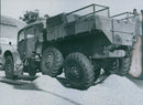 Military terrain car at the Volvo exhibition - 2 September 1944 - Vintage Photograph