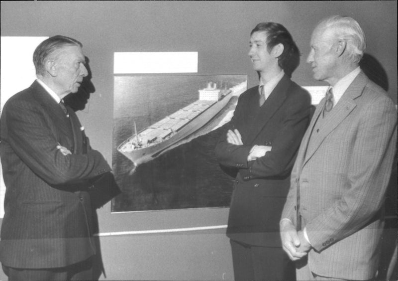 Maritime Reichstag: Emanuel HÃ¶gberg, Bengt Halse, and dir. Gosta Kaudern - Vintage Photograph