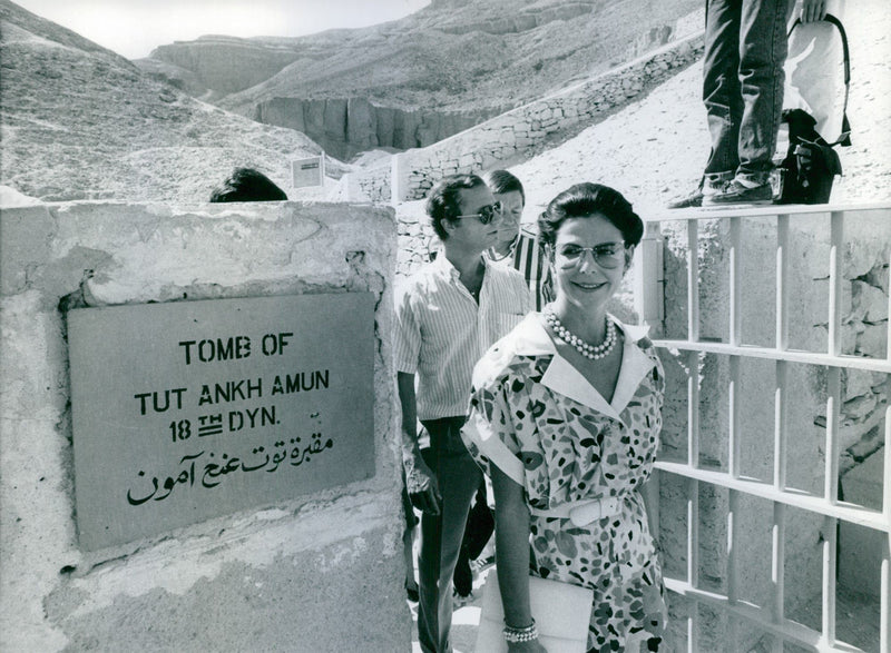 The royal couple visits Tutankhamon&