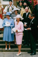 Queen Elizabeth, Queen Silvia, King Carl Gustaf, Grand Duchess Josephine-Charlotte of Luxembourg with Grand Duke Jean of Luxembourg - Vintage Photograph