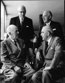 The end of the music school terminated four of their girlfriends - Vintage Photograph