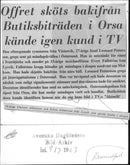 14-year-old Christer Albinsson and Edvin Johansson from Lysvik who found the murdered Evert Fallström - Vintage Photograph