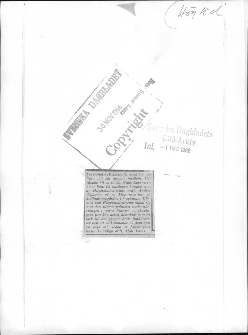 The Association of Right Students&
