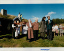 In the living shielings of Holm Vallen met Carl XVI Gustav and Silvia of traditional music. - Vintage Photograph