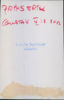 Prince Erik, Duke of VÃ¤stmanland and the son of Gustav V, posing with a tennis racket. - Vintage Photograph