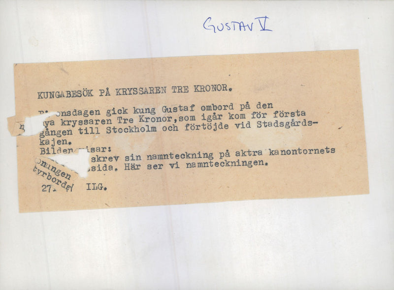 King Gustaf V&