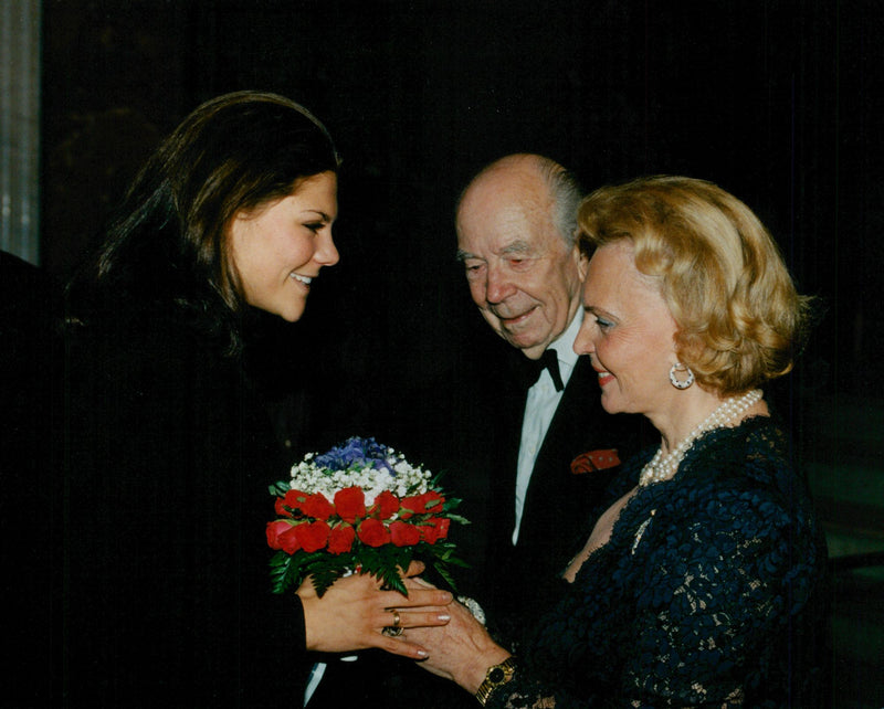 Prinsessan Victoria, Sigvard och Marianne Bernadotte - Vintage Photograph