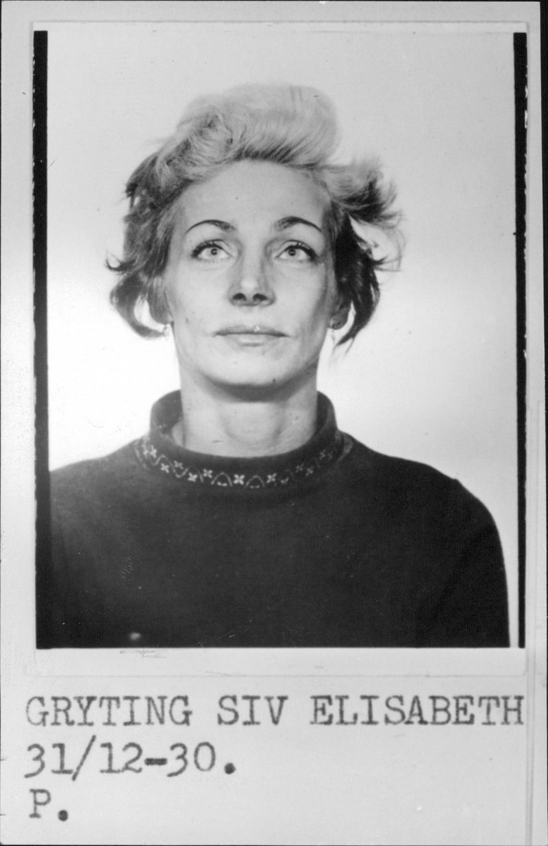 Siv Elisabeth Grytinge, found murdered - Vintage Photograph