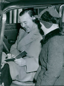 Prince Bertil writes his signature - Vintage Photograph