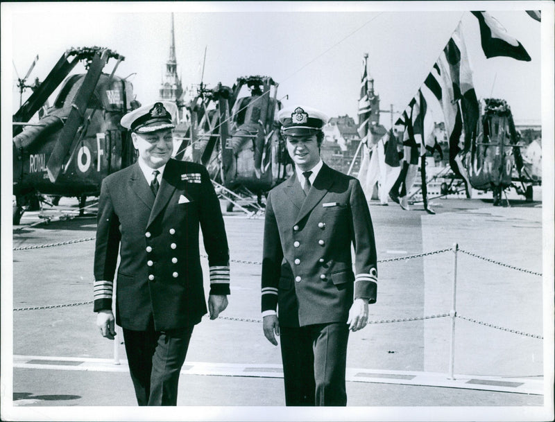Carl XVI Gustaf under his military service - Vintage Photograph