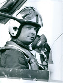 Carl Gustaf fly viggen during his military service - Vintage Photograph