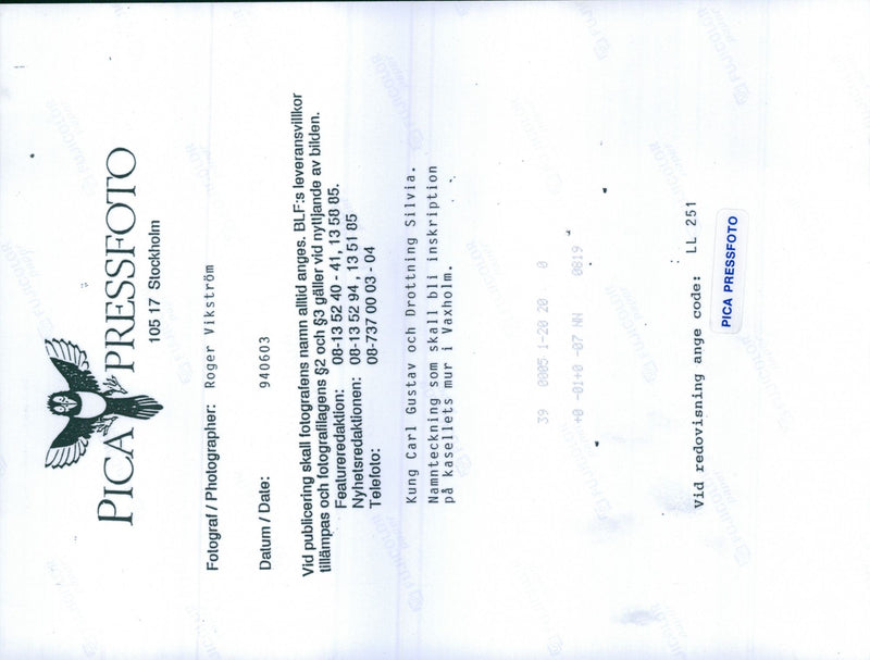 Picture of King Carl Gustaf and Queen Silvia&