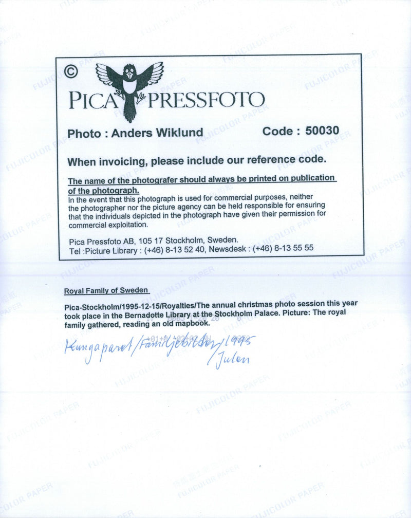 The royal family's Christmas photography at Stockholm Castle - Vintage Photograph