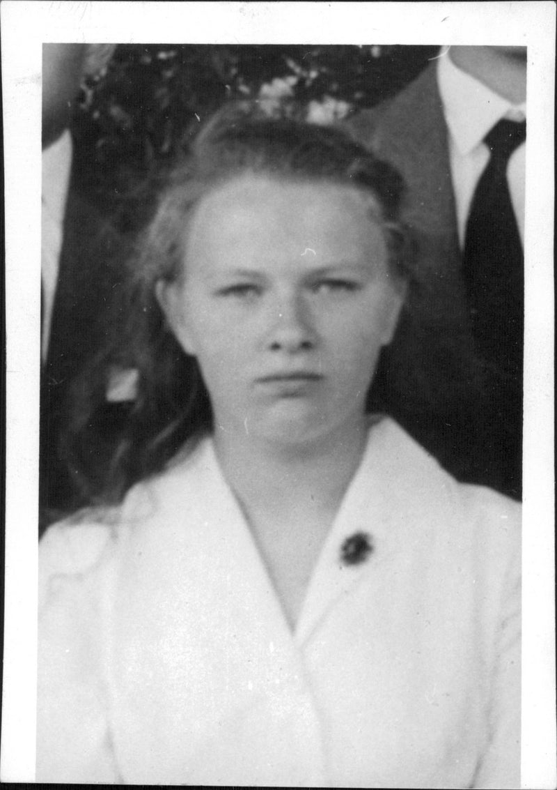 18-year-old Karin Hall, murdered at a jealousy drama - Vintage Photograph