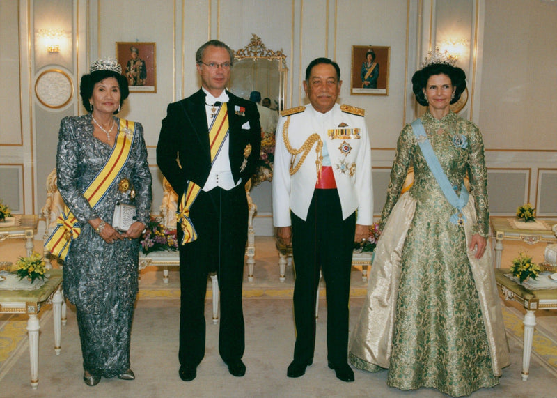 Picture from the royal family visit in Malaysia - Vintage Photograph