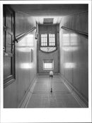 Staircase where Rodius tried to push and murder Aspelin - Vintage Photograph