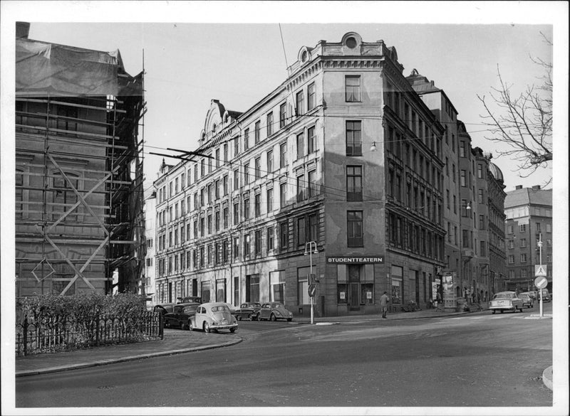 The now demolished murder scene Drottninggatan 95 in Stockholm - Vintage Photograph