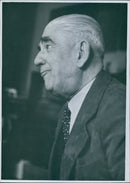 Duke Alberto Denti di Parajno at the press reception at Bonniers - Vintage Photograph