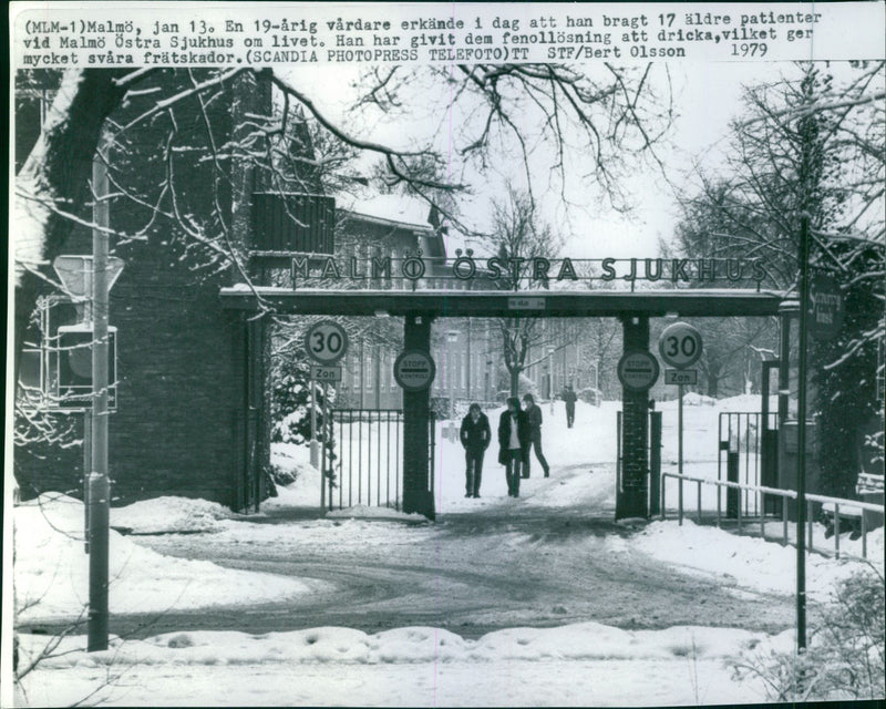 Image from hospital murder at the Eastern Hospital - Vintage Photograph