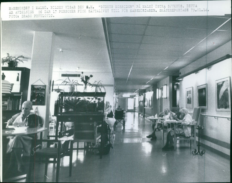 Picture from the hospital murder at the Eastern Hospital - Vintage Photograph