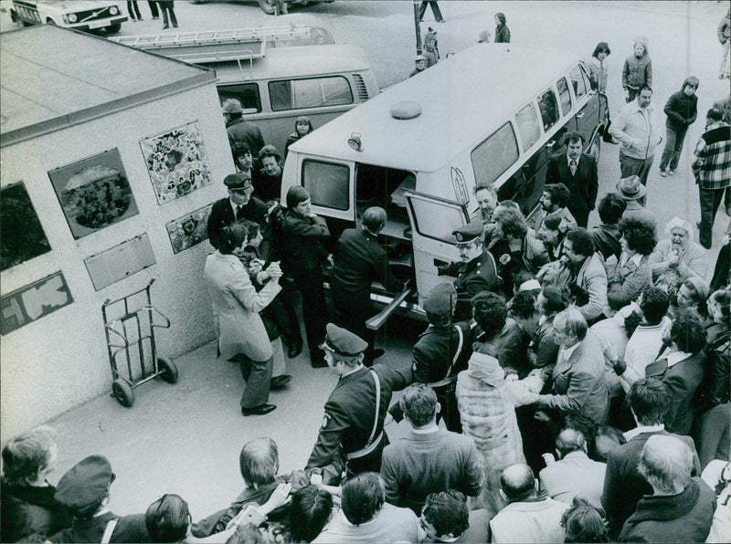 The murder of the man in Östbergahöjden - Vintage Photograph