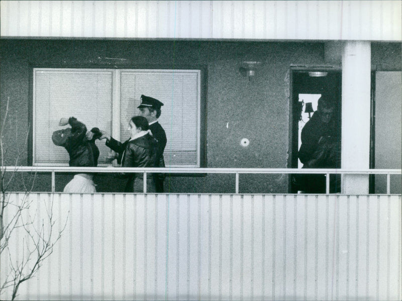 The murder of the man in Östbergahöjden - Vintage Photograph