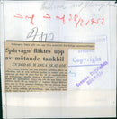 The tram was blown up by a metering tanker - Vintage Photograph