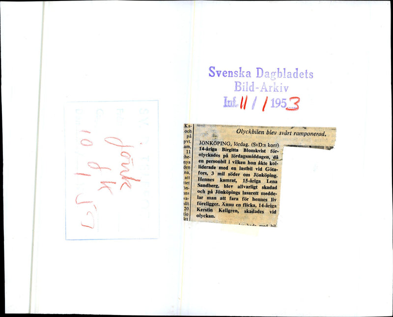 Car Accident, collision with cars and trucks - Vintage Photograph