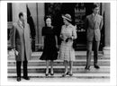 Duke and Queen with Queen Elizabeth and Prince Charles - Vintage Photograph